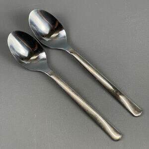 Ikea Stainless Flatware Place Oval Spoons 225 58 Replacement Set of 2